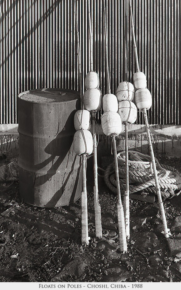 floats on poles