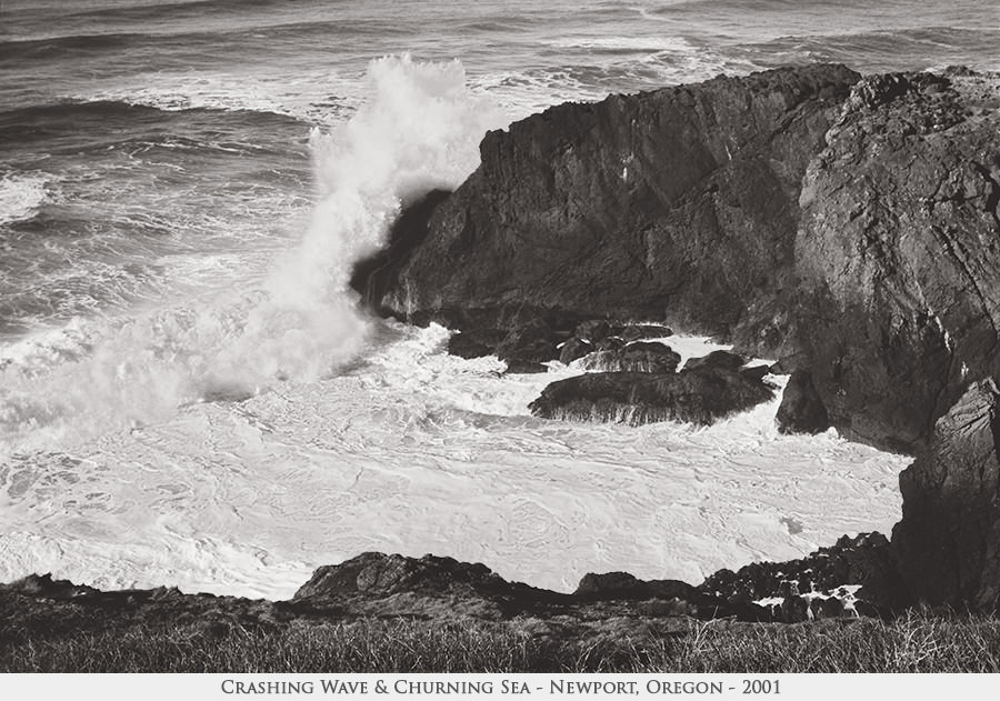 Crashing Wave & Churning Sea