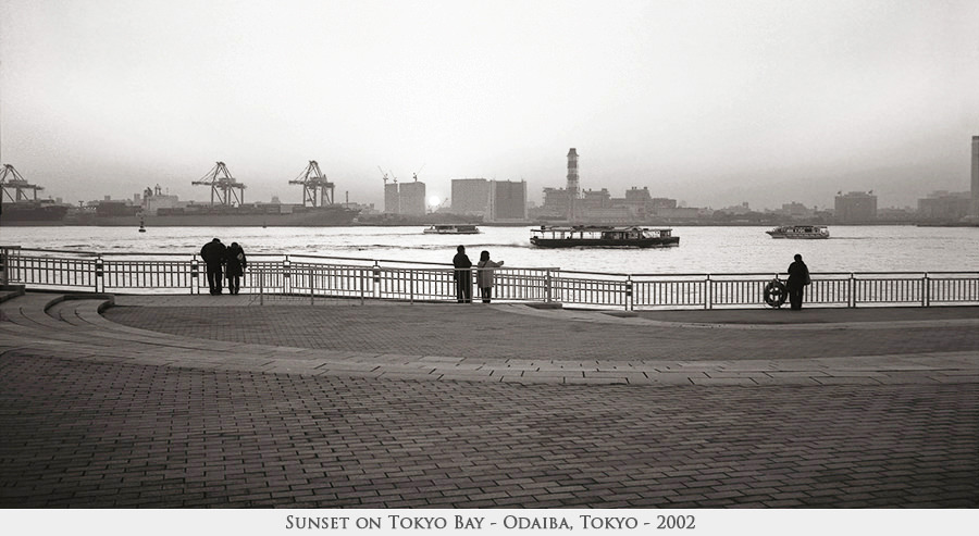 sunset on Tokyo Bay