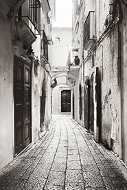 Stone Path between Houses