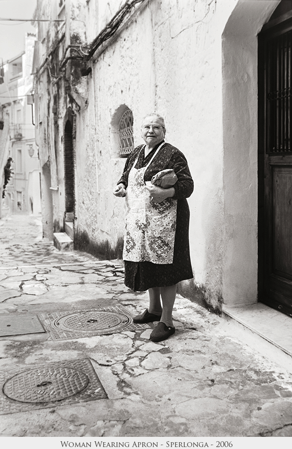 Woman Wearing Apron