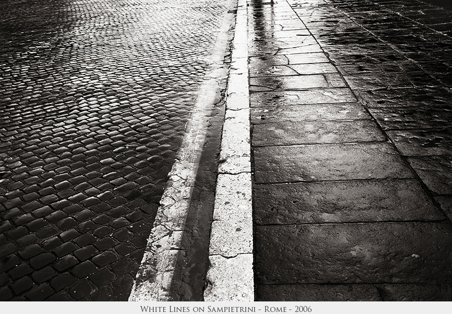 White Lines on Sampietrini