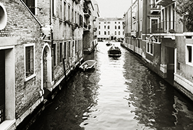 Boats on Residential Canal