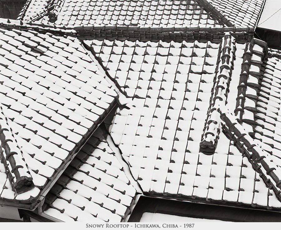snowy rooftop