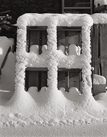 pallet in snow