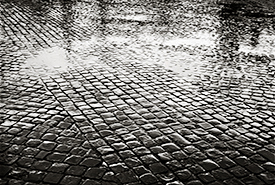 Rain on Sampietrini