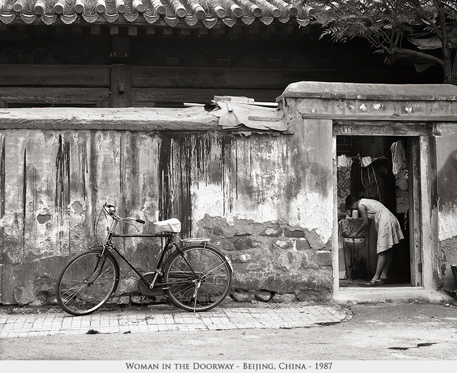 woman in the doorway