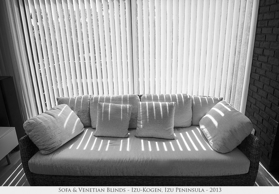 Sofa & Venetian Blinds
