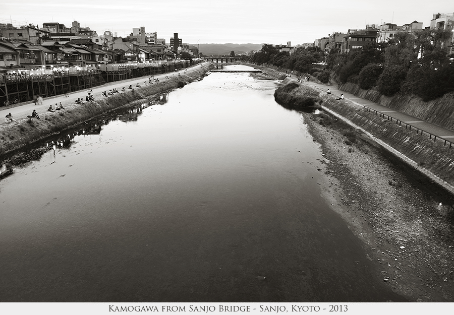 Kamogawa from Sanjo Bridge