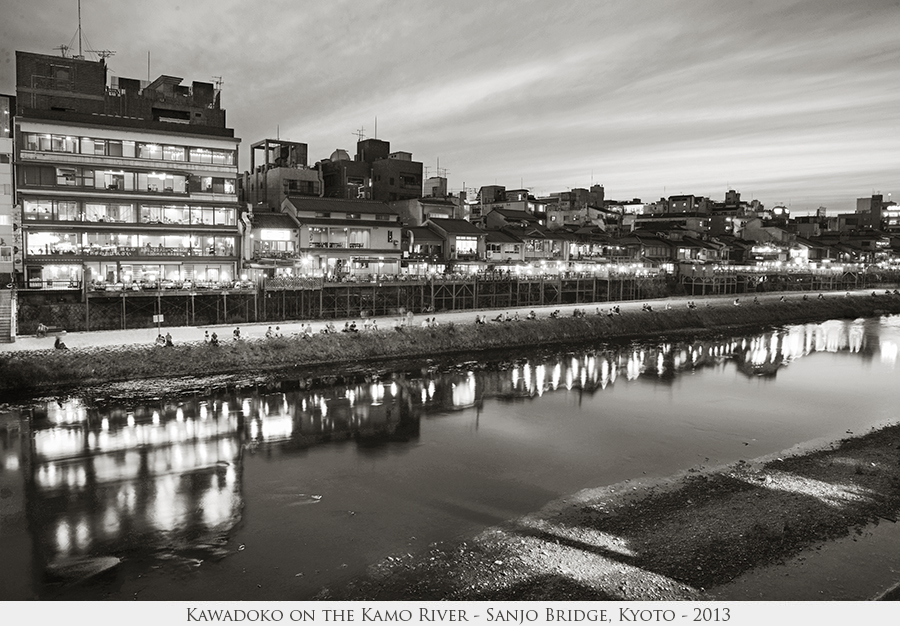 Kawadoko on the Kamo River