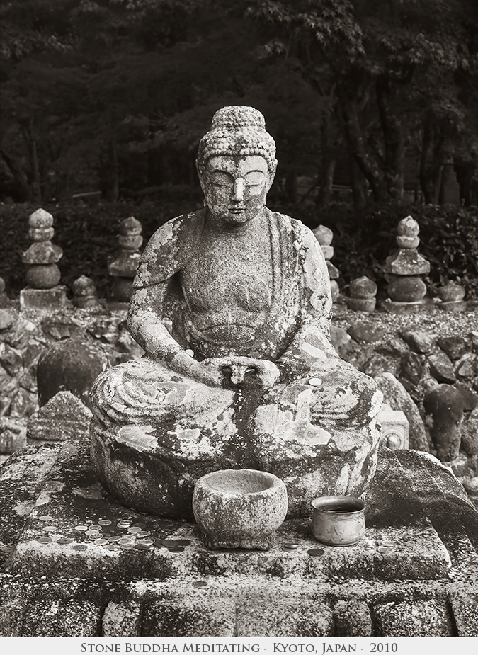 Stone Buddha Meditating